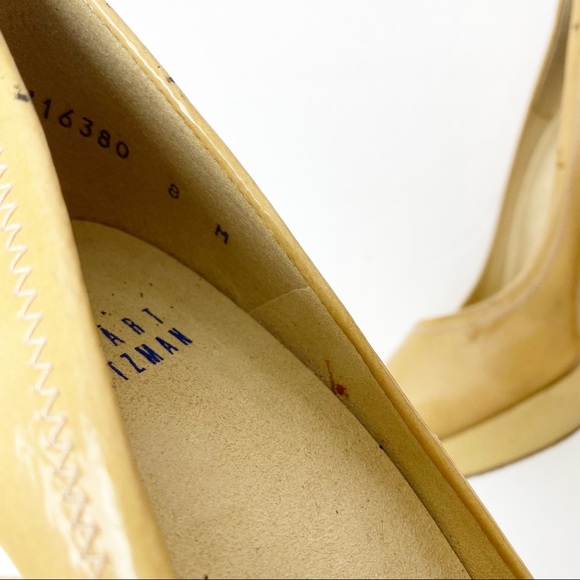 Stuart Weitzman | Avignon Nude Patent Leather Pumps - Picture 4 of 9